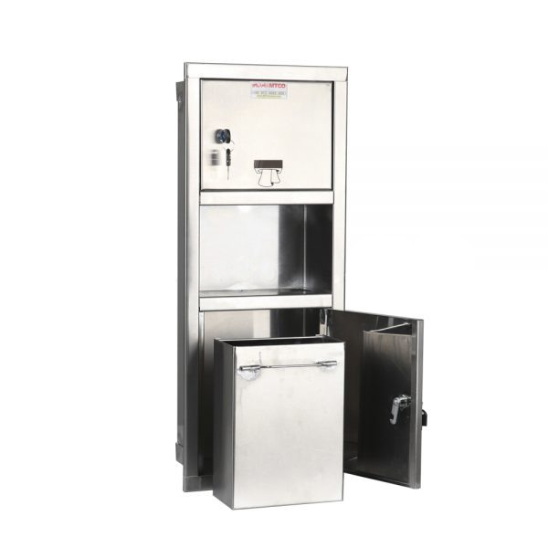 مخزن دستمال کاغذی و سطل زباله ام تی کو مدل HS-4050